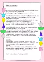 Vorschau - Mal- und Bastelvorlagen - Faschingsmobile prickeln - Kunstidee Fasching, Karneval, Kunst Grundschule - Seite 1
