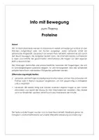 Vorschau - Stundenentwürfe - Information und Bewegung "Proteine" - Deckblatt