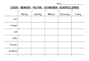 Vorschau - Arbeitsblätter - Rechtschreibfalter zu allen Lernwörtern von Sprache Stein Papier 2 - Seite 2