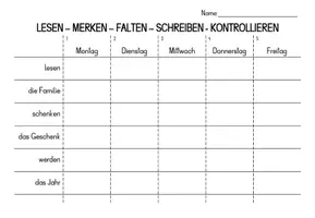 Vorschau - Arbeitsblätter - Rechtschreibfalter zu allen Lernwörtern von Sprache Stein Papier 2 - Seite 3