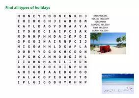 zapowiedź - Types of holidays - strona 2