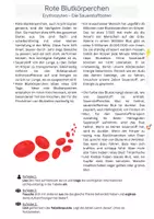 Vorschau - Stundenentwürfe - Blutbestandteile und deren Aufgaben - Klasse 6 - Deckblatt