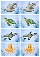 Vista previa - Juegos / Gamificación - SeaCreatures (Memory Game) by Magia Didáctica - página 3