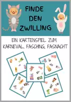 Vorschau - Spiele - Kartenspiel Karneval, Fasching, Fasnacht: Finde den Zwilling! - Seite 2
