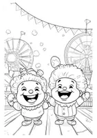 Vorschau - Arbeitsblätter - Lustige Clowns Ausmalbilder Fensterbilder Mandala Bilder ausmalen - Seite 3