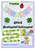 Vorschau - Spiele - Brettspiel/Leiterspiel zum Thema Glück - Deckblatt