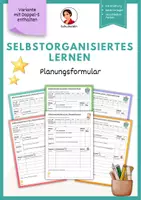 Vorschau - Arbeitsblätter - Selbstorganisiertes Lernen - Planungsformular - Deckblatt