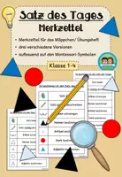 Vorschau - Arbeitsblätter - Satz des Tages - Sparpaket (Klasse 1-4) - Seite 1