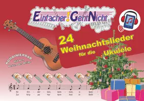 Vorschau - Arbeitsblätter - 24 einfache Weihnachtslieder für die Ukulele - Deckblatt
