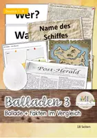 Vorschau - Stundenentwürfe - Ballade 3 John Maynard Inhalt und Epik - Deckblatt