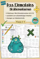 Vorschau - Arbeitsblätter - Einmaleins: Stationenlernen - Multilplikation und Division (Klasse 2-3) #schulstartbyextraklasse - Deckblatt