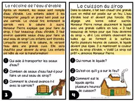 Aperçu - Cartes / Images - 8 petits textes pour en apprendre sur la cabane à sucre CE1 - Page 2