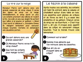 Aperçu - Cartes / Images - 8 petits textes pour en apprendre sur la cabane à sucre CE1 - Page 3