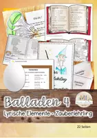 Vorschau - Stundenentwürfe - Ballade 4: Lyrische Elemente - Der Zauberlehrling - Deckblatt