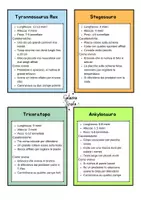 anteprima - Flashcard - Descriviamo i dinosauri - flashcard classe terza - Pagina 1