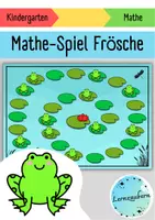 Vorschau - Spiele - Brettspiel Frösche: Zählen und Vergleichen im ZR 10 - Deckblatt