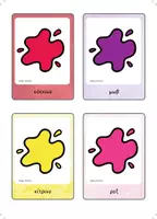 Προεπισκόπηση - Flashcards - Flash cards - Μαθαίνω τα χρώματα - Σελίδα 1