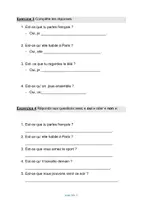 Vorschau - Arbeitsblätter - Französisch: Les questions avec "Est-ce que / est-ce qu'" - Seite 2