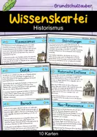 Vorschau - Bildkarten - Wissenskartei - Historismus | Kunst - Deckblatt