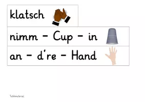 Vorschau - Arbeitsblätter - Cup Song: Rhythmus & Anleitung - Musik - Kl. 3/4 (mit Bildkarten) - Seite 3