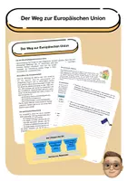 Vorschau - Arbeitsblätter - Der Weg zur Europäischen Union (EU) - Deckblatt