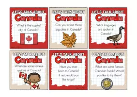 Vorschau - Spiele - Canada | Conversation Cards | Speaking | Game - Seite 1