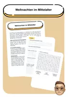 Vorschau - Mal- und Bastelvorlagen - Weihnachten im Mittelalter - Deckblatt