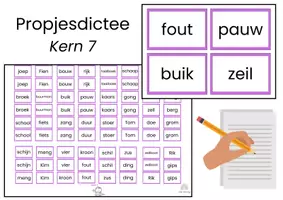Voorbeeld - Propjesdictee kern 7 - Voorblad
