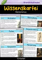 Vorschau - Bildkarten - Wissenskartei - Manierismus | Kunst - Deckblatt