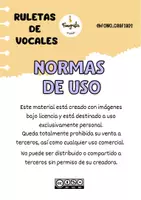 Vista previa - Hojas de trabajo - Ruletas de vocales + bonus - página 2