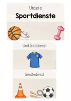 Vorschau - Merkblätter - Sportdienste - Merkschilder (Grundschule) - Seite 1