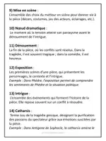 Aperçu - Préparation de séance / Séance complète - Le lexique du théâtre - Explications et exercices corrigés - Page 2