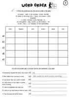 Vorschau - Arbeitsblätter - Word order /sentence structure (SVO, time, place) - Seite 2