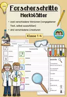 Vorschau - Arbeitsblätter - Forscherschritte Sachunterricht: Tafelmaterial und Merkblätter (Klasse 1-4) #schulstartbyextraklasse - Seite 1