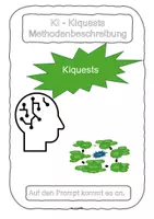 Vorschau - Arbeitsblätter - KIquests: Methodenbeschreibung für effektives Lernen mit Künstlicher Intelligenz - Deckblatt