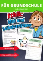 Vorschau - Arbeitsblätter - Selbstvertrauen & Mut fördern – Ethik in der Grundschule - Deckblatt
