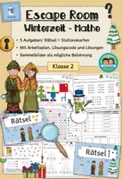 Vorschau - Arbeitsblätter - Escape Room: Mathematik (Winter - Klasse 2) - Deckblatt