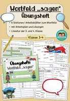 Vorschau - Arbeitsblätter - Übungsheft: Wortfeld "sagen" (Klasse 3-4) #schulstartbyextraklasse - Deckblatt