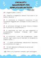 anteprima - Materiale di supporto/inclusione - Checklist e suggerimenti per semplificare un testo - Pagina 1