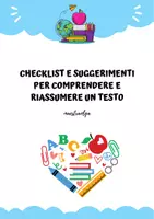 anteprima - Materiale di supporto/inclusione - Strumento compensativo per comprendere e riassumere un testo (checklist) - Pagina di copertina
