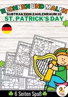 Voorbeeld - Rechen-Mal-Blätter - Subtraktion ZR 10 (St. Patrick's Day) Wiskunde Duits - Voorblad