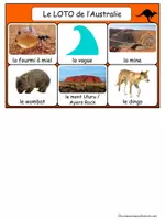 Aperçu - Jeux - Loto-de-l-Australie-mots-avec-articles-bingo-oceanie - Page 2