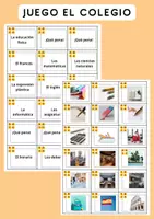 Vorschau - Spiele - Juego, el colegio. Spiel Wortschatz - Deckblatt