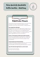 Vorschau - Mal- und Bastelvorlagen - Reise durch die Geschichte: Koffer basteln - Anleitung - Seite 1