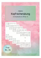 Vorschau - Arbeitsblätter - Kopfrechnen mit Dachkarten - Deckblatt