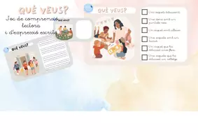 Vista previa - Juegos / Gamificación - Què veus- comprensió lectora i expressió escrita - Portada