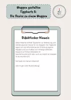 Vorschau - Merkblätter - Wappen gestalten Tippkarte 5: Die Devise zu einem Wappen - Seite 1