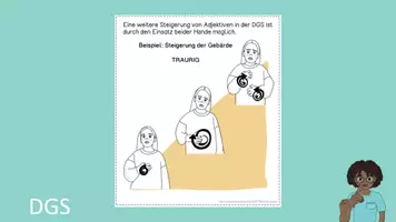 Vorschau - Fördermaterial/Inklusion - Steigerung der Adjektive in Gebärdensprache und Deutsch - Merkzettel - Seite 3