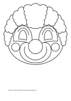 Vorschau - Mal- und Bastelvorlagen - Masken basteln - Clowns Karneval Fasching Zirkusprojekt - Seite 3