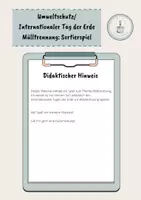 Vorschau - Spiele - Umweltschutz/ Mülltrennung: Sortierspiel - #earthday - Seite 1